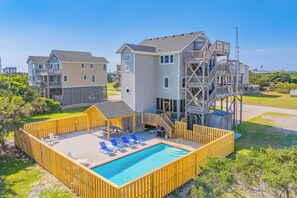Exterior - Oceanview w/ Private Pool, Hot Tub, Game Room, and Wet Bar. Surf's Up Rodanthe! (Rodanthe)