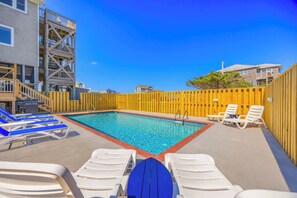 Outdoor pool - Oceanview w/ Private Pool, Hot Tub, Game Room, and Wet Bar. Surf's Up Rodanthe! (Rodanthe)