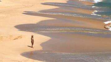 Vlak bij het strand