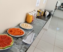 Free daily buffet breakfast