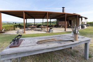 Outdoor dining - STALLA DI FEO - country home with garden in the heart of Chianti - 4 persons (Montespertoli)