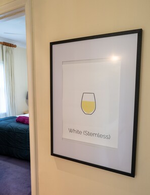 2 bedrooms, in-room safe, iron/ironing board, WiFi