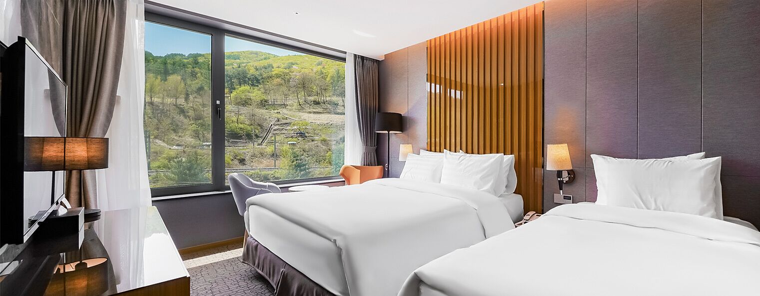 deluxe twin room (family) | mountain view