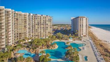 Een verwarmd zwembad