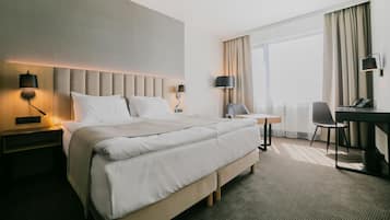 1 bedroom, hypo-allergenic bedding, in-room safe, desk