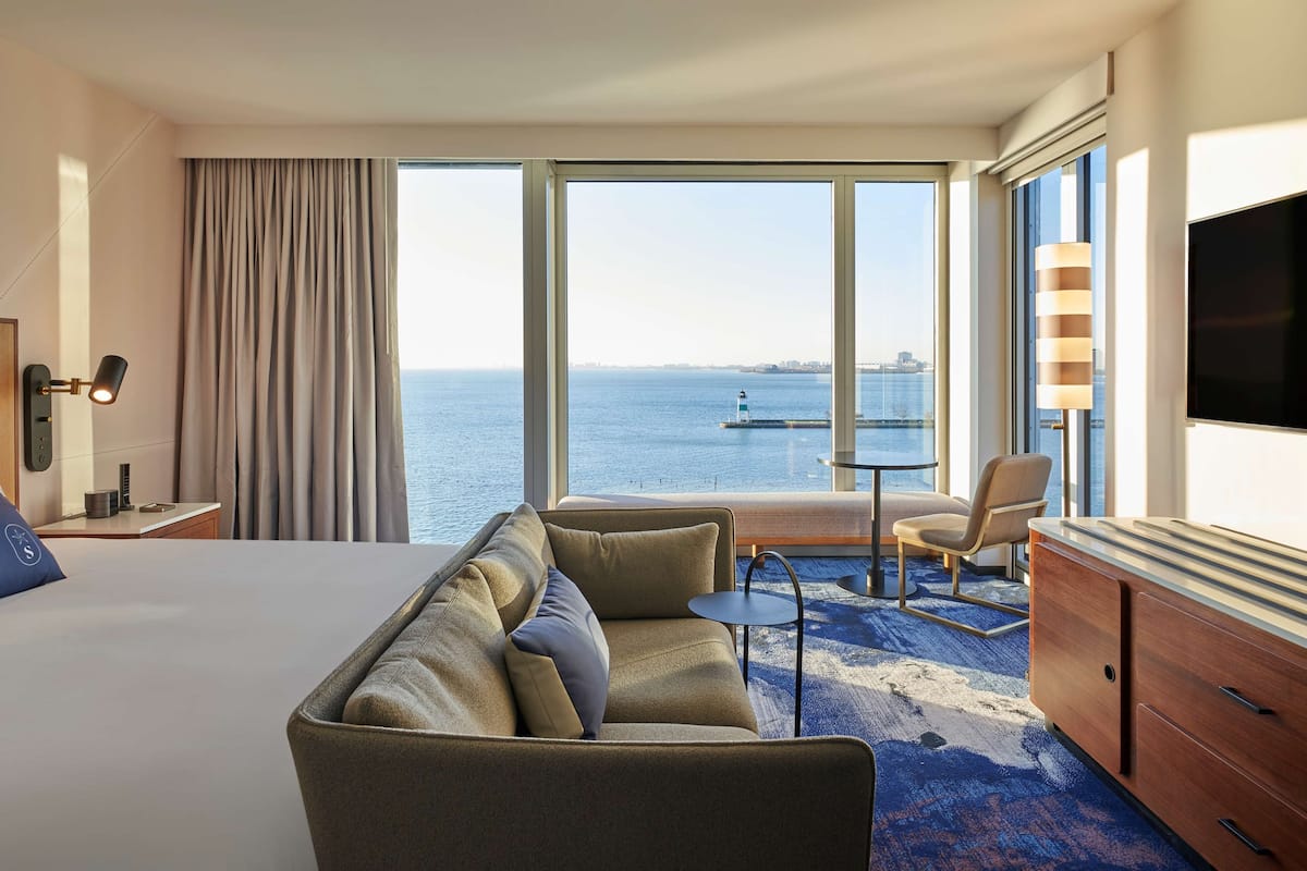 hypo-allergenic bedding, pillow-top beds, in-room safe, desk