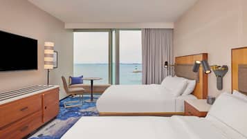 Hypo-allergenic bedding, pillowtop beds, in-room safe, desk