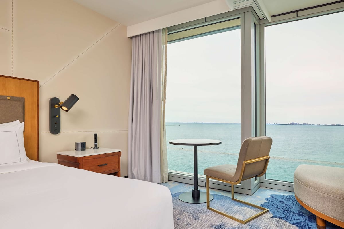 hypo-allergenic bedding, pillow-top beds, in-room safe, desk