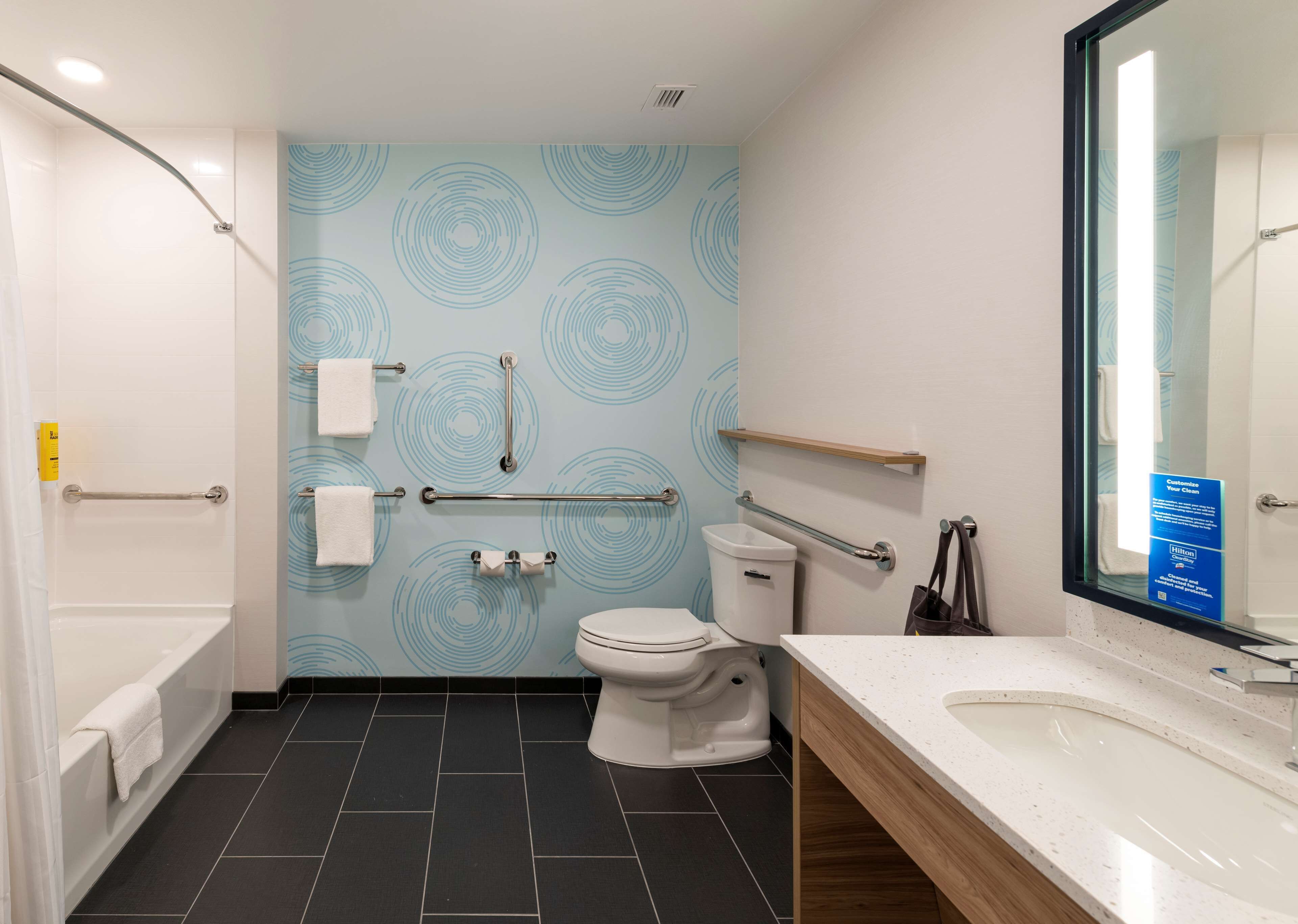 room, 2 queen beds, accessible, bathtub | bathroom | free toiletries, hair dryer, towels, soap