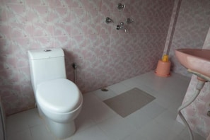 Kamar Double Eksekutif | Kamar mandi | Shower, pancuran hujan, perlengkapan mandi gratis, dan handuk