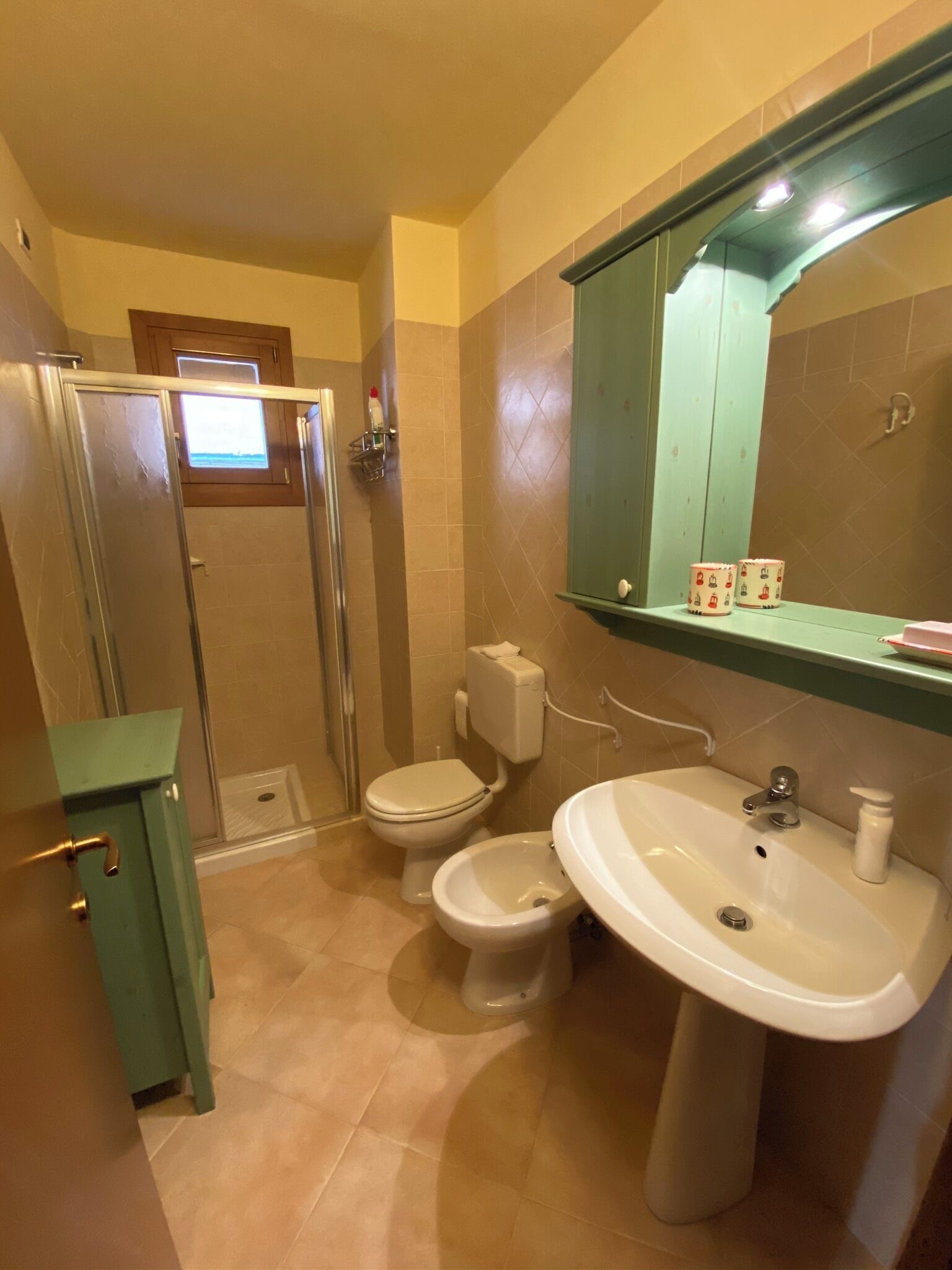 Dutxa, bidet, sabó i paper higiènic 