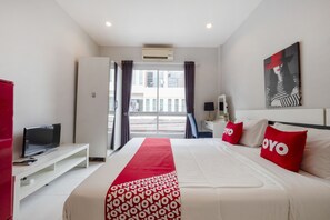 Superior dubbelrum | Skrivbord, gratis wi-fi och sängkläder