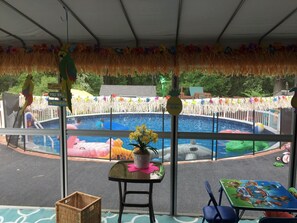 Piscine extérieure, piscine chauffée