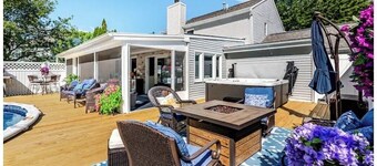 Spacious Saratoga Getaway for Families & Friends with pool/hot tub. Sleeps 8.