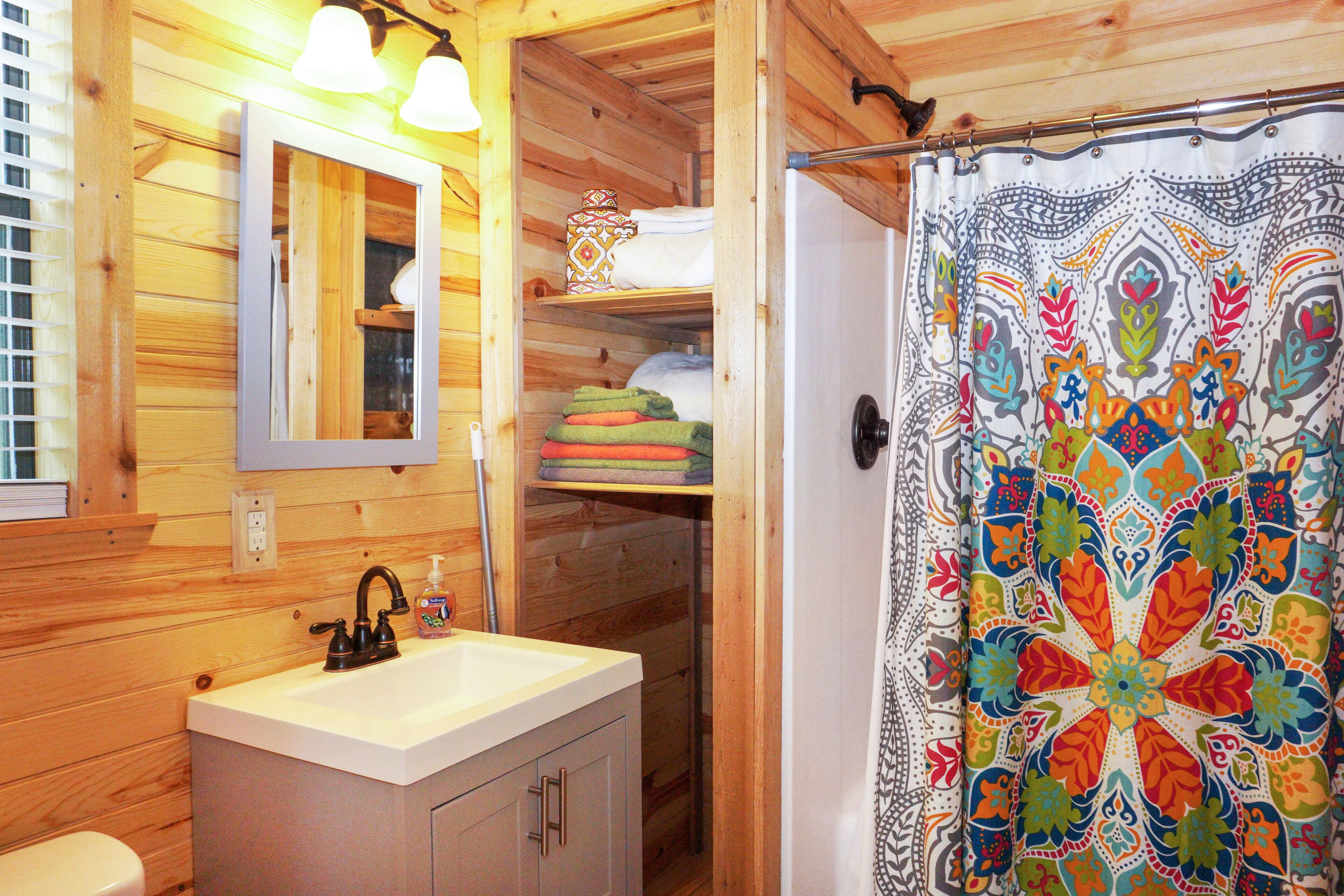 Hair dryer, towels