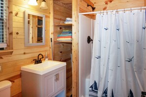 Hair dryer, towels