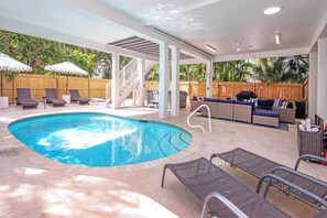 A heated pool