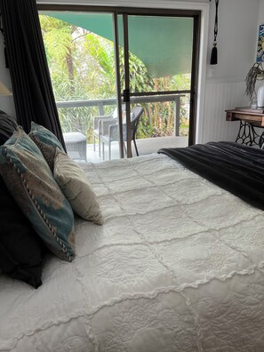 1 bedroom, iron/ironing board, travel crib, free WiFi
