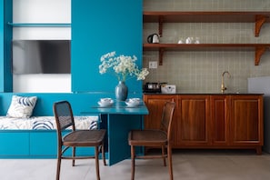 Suite, Balcony | Living area | 32-inch LCD TV with cable channels, TV - JooHouse Lux (Ho Chi Minh City)