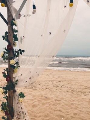 On the beach