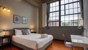 2 slaapkamers, een strijkplank/strijkijzer, wifi, beddengoed