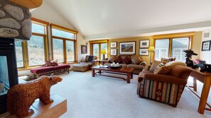 Condo, 4 Bedrooms | Living area | Smart TV - Snowcreek V 760 Pet-Friendly, Amazing Mountain Views, Private 2 Car Garage, Washer Dryer by RedAwning (Mammoth Lakes)