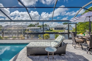 A heated pool