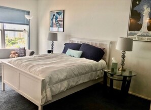 2 bedrooms, in-room safe, iron/ironing board, WiFi