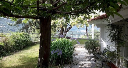 Delightful wooden cottage with dehor and garden surrounded by Ligurian greenery.