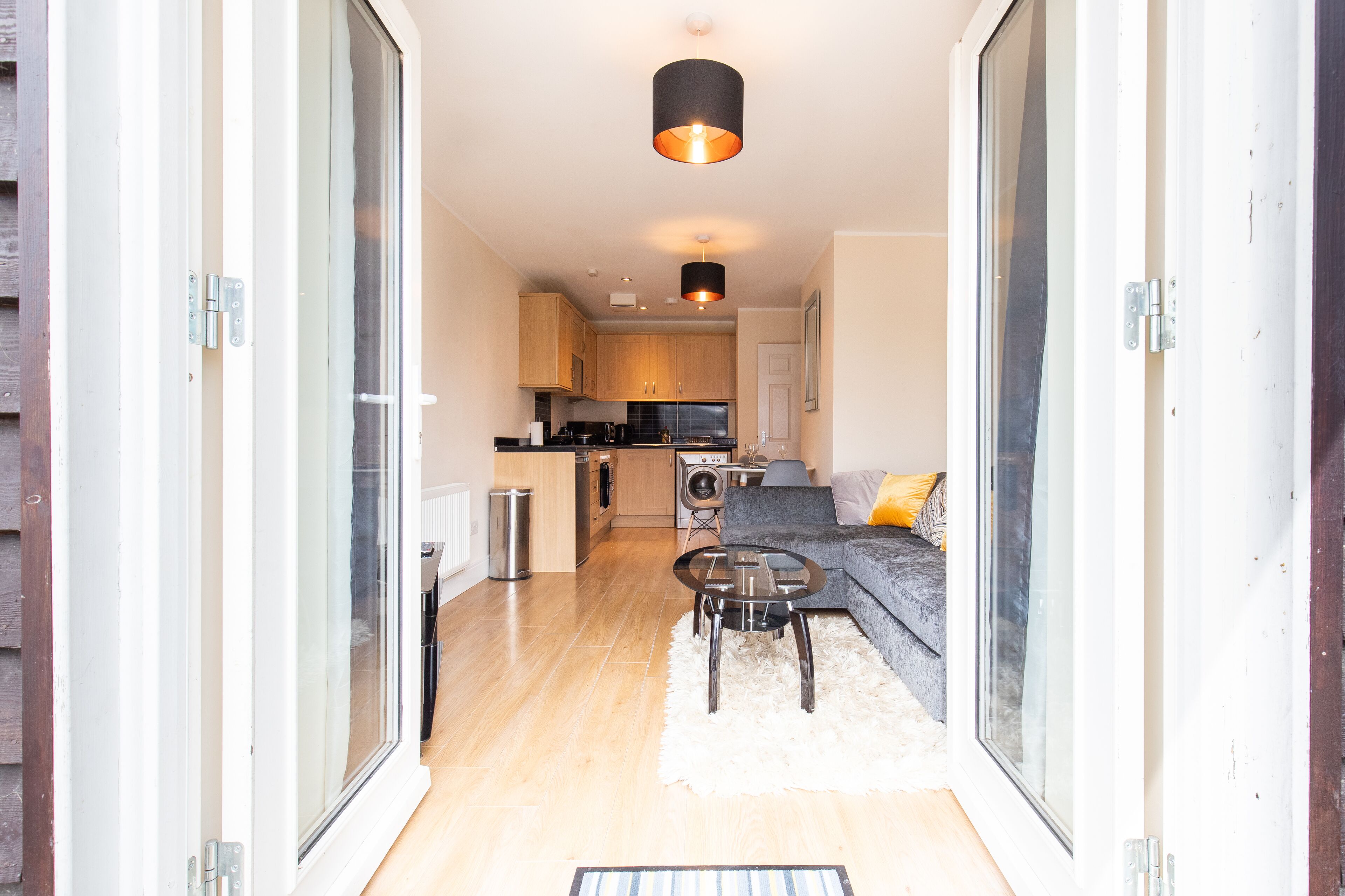 Deluxe-Apartment, eigenes Bad, Stadtblick | Lounge