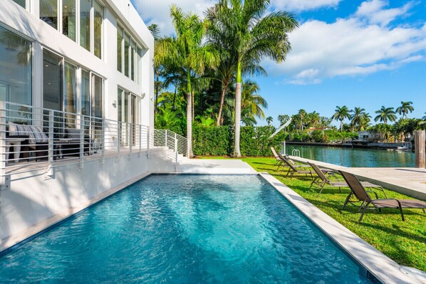 A heated pool