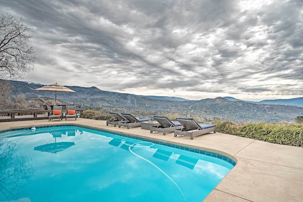 Pool with amazing view of Sierra Foothills