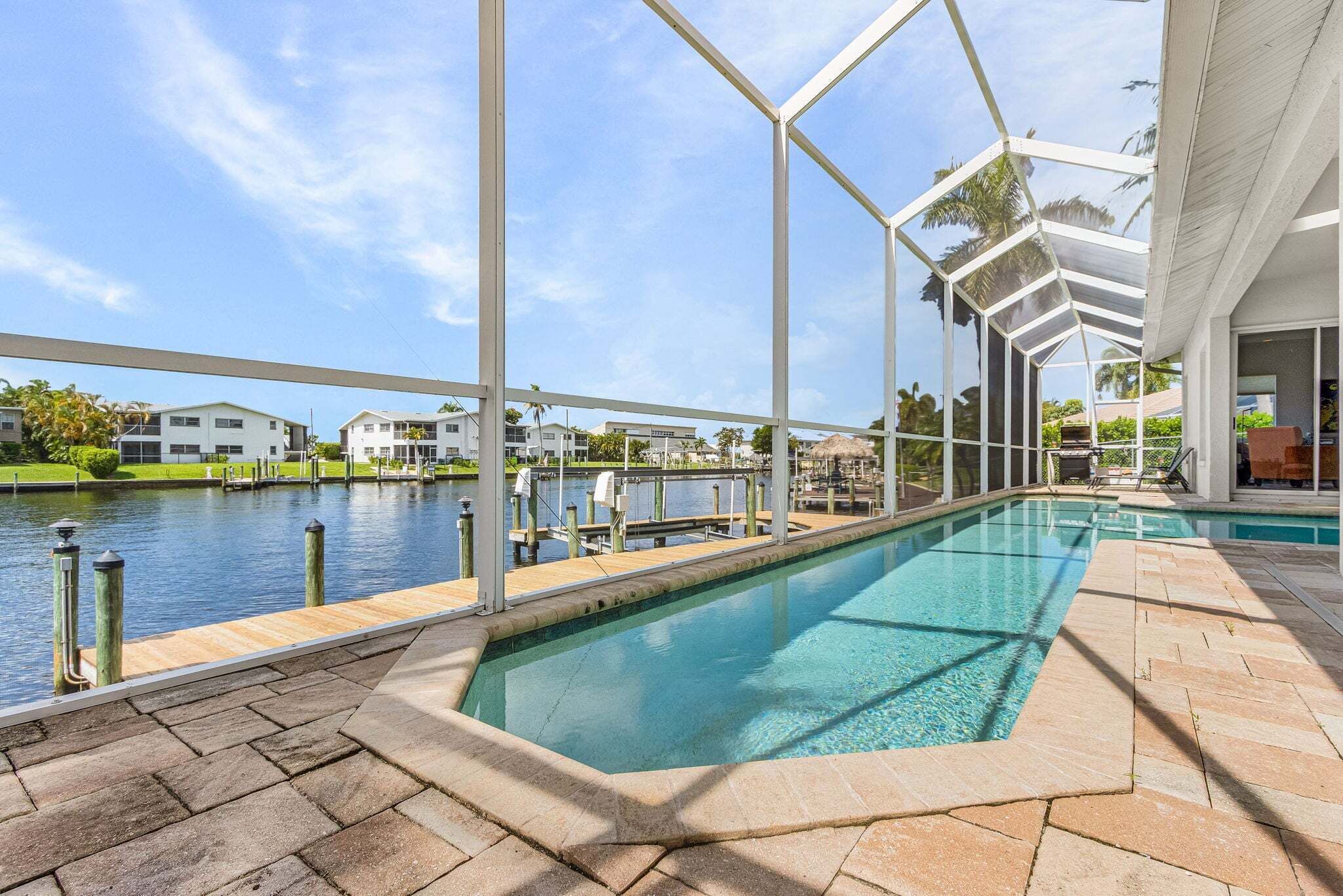 A heated pool