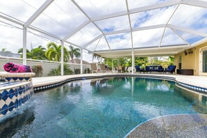 A heated pool