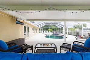 A heated pool