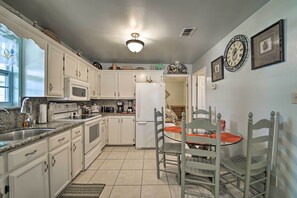 Fridge, microwave, stovetop, coffee/tea maker - Deck & Pool Access: Long Island Village Escape! (Port Isabel)