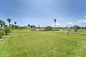 Property grounds - Deck & Pool Access: Long Island Village Escape! (Port Isabel)