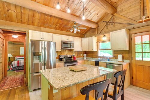 Updated Mtn Cabin on 20 Acres w/ Large Waterfall