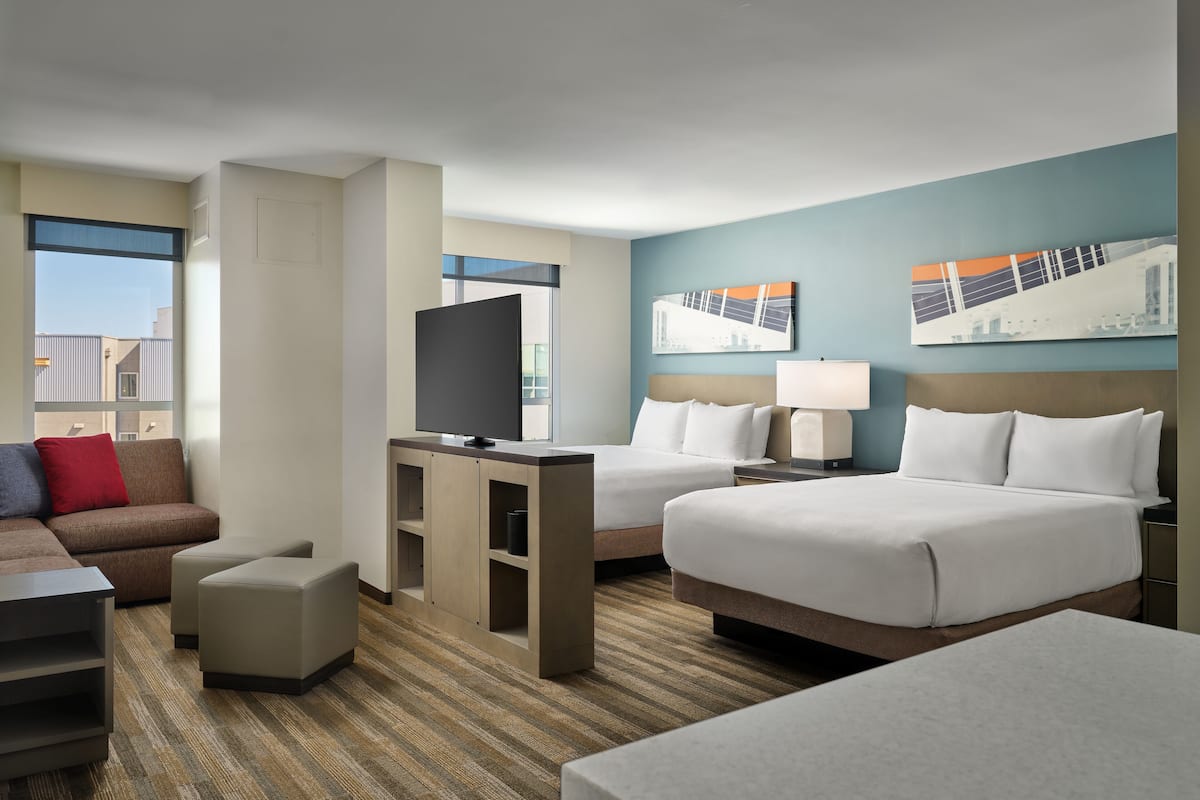 studio suite, multiple beds | desk, laptop workspace, blackout curtains, iron/ironing board