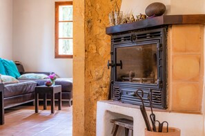 TV, fireplace, DVD player, stereo