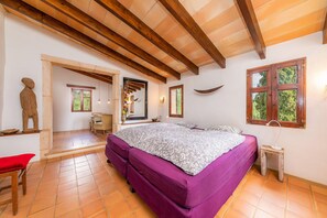 3 bedrooms, iron/ironing board, free WiFi, bed sheets - Rural Home “Finca Bona Feina” with Mountain View, Pool, Terraces & Balcony (Artá)