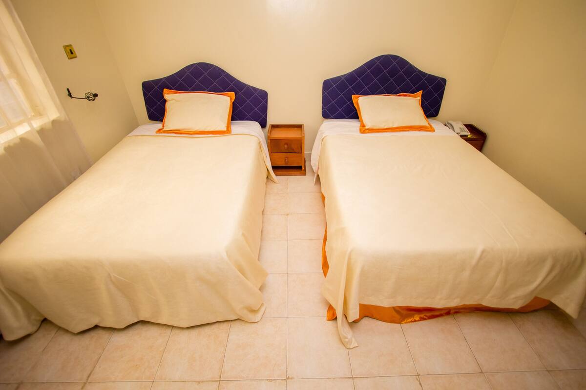 Chambre avec lits jumeaux | Wi-Fi gratuit, draps fournis