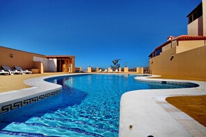 Outdoor pool - Cozy townhouse with ocean views  (Costa Adeje)
