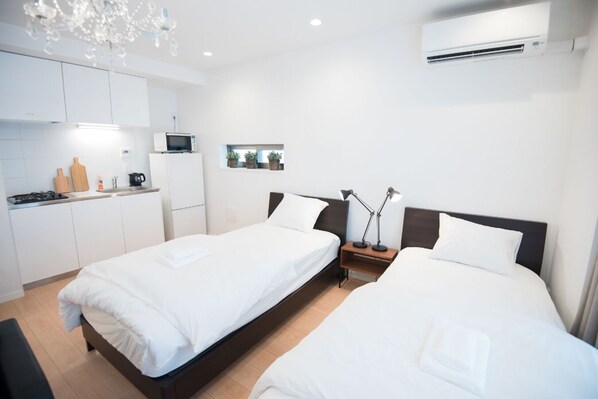 2 bedrooms, desk, free WiFi, bed sheets