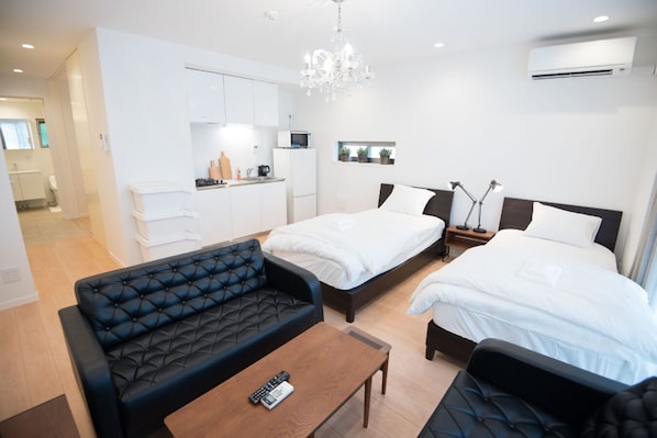 2 Schlafzimmer, Schreibtisch, kostenloses WLAN, Bettwäsche