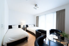 1 chambre, bureau, Wi-Fi gratuit, draps fournis