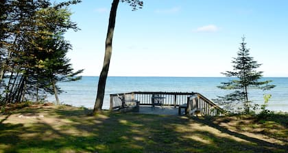 Charming Brimley Escape with Sauna & Spectacular beach with Lake Superior Views!