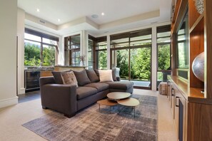 TV, fireplace, stereo