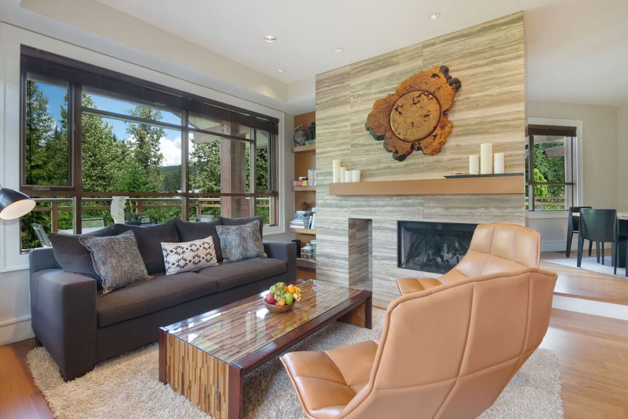 TV, fireplace, stereo