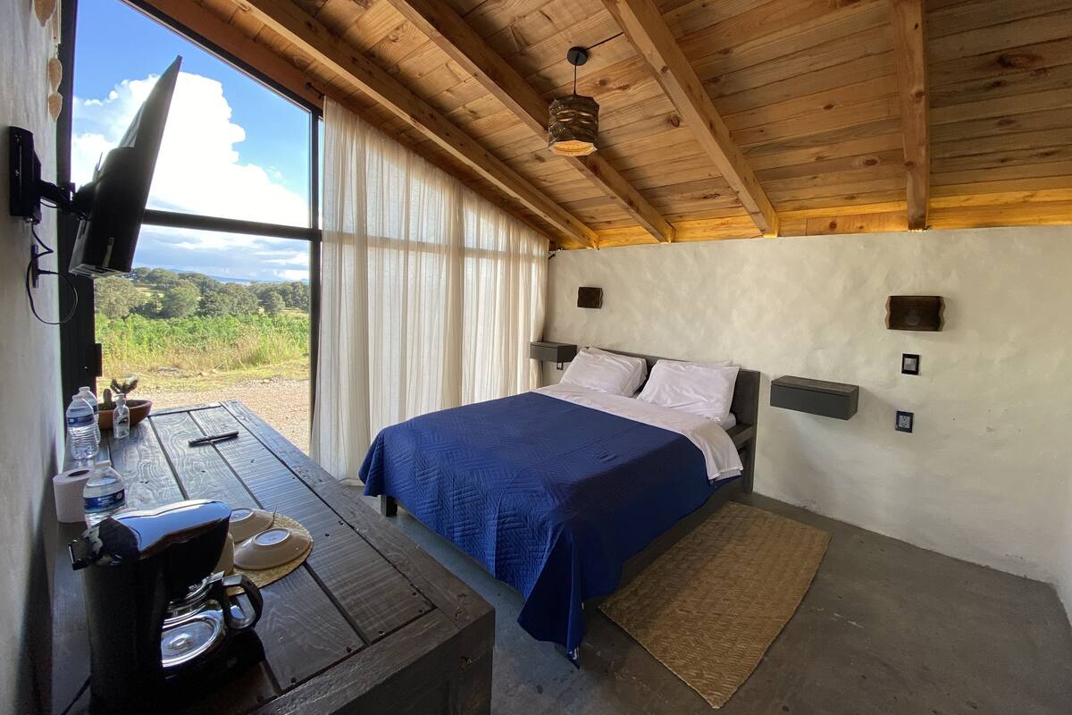 Cabin có tầm nhìn toàn cảnh | Truy cập Internet không dây miễn phí, bộ trải giường 